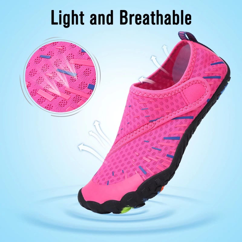 CIOR Boys & Girls Water Shoes Sports Aqua Athletic Sneakers Lightweight Sport Shoes(Toddler/Little Kid/Big Kid) U1ELJSX011-Pink-35 - Image 4